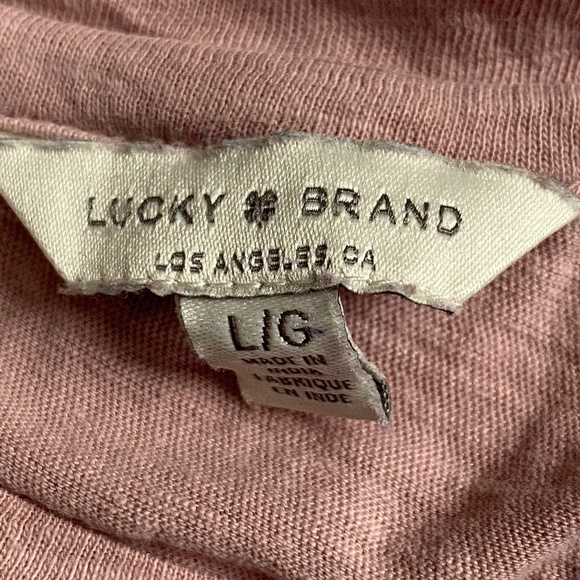 Lucky Brand, L, pink sparkle, t-shirt - Picture 2 of 2